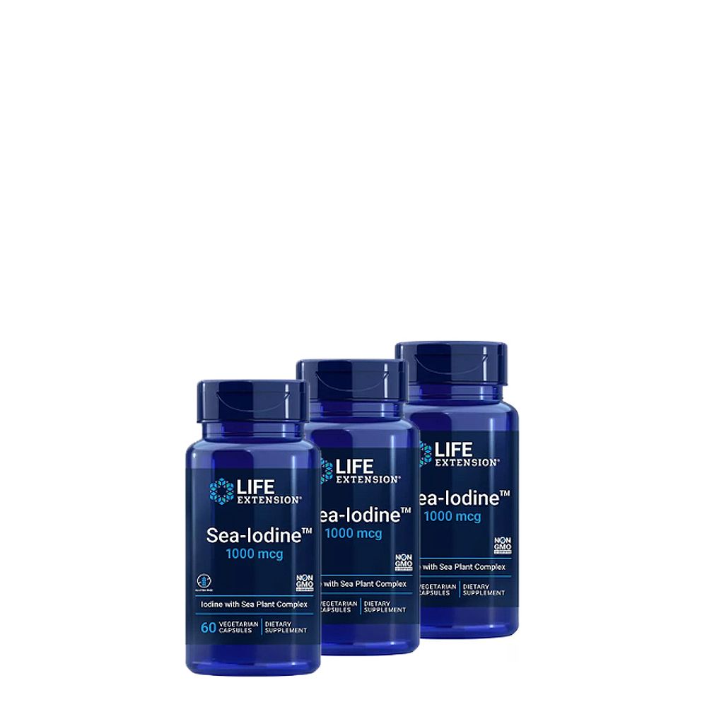Tengeri Jód 1000 mcg, Life Extension Sea-Iodine, 3x60 kapszula Tengeri Jód 1000 mcg, Life Extension Sea-Iodine, 3x60 kapszula