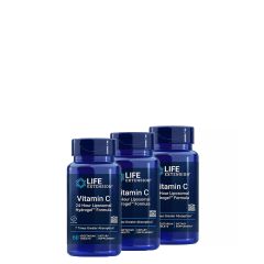 C-Vitamin 24 órás liposzómás Hydrogél. Life Extension C-Vitamin 24 hours liposomal Hydrogel Formula, 3x60 tabletta