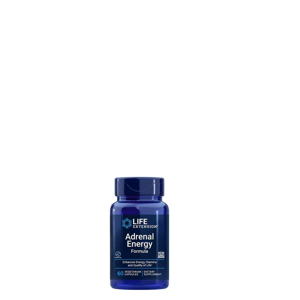 Stresszmoduláló energizáló komplex, Life Extension Adrenal Energy Formula, 60 kapszula Stresszmoduláló energizáló komplex, Life Extension Adrenal Energy Formula, 60 kapszula