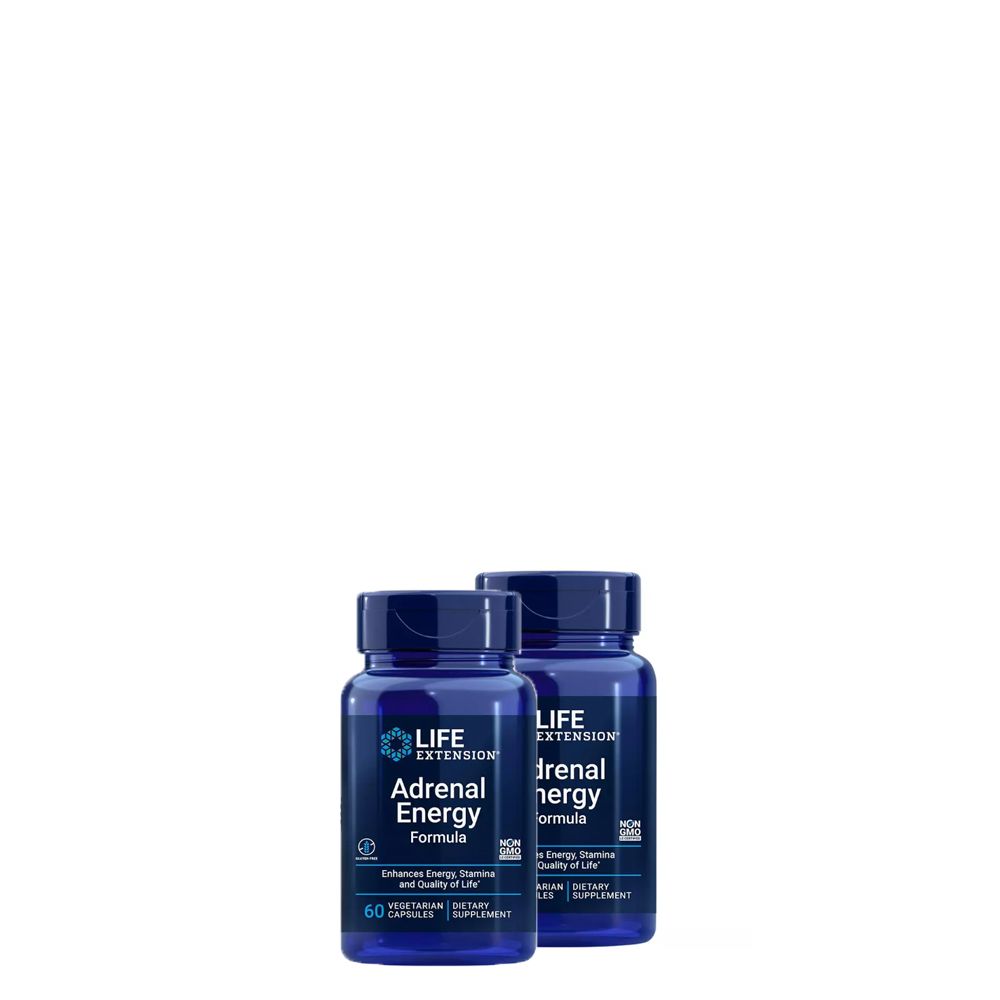Stresszmoduláló energizáló komplex, Life Extension Adrenal Energy Formula, 2x60 kapszula Stresszmoduláló energizáló komplex, Life Extension Adrenal Energy Formula, 2x60 kapszula