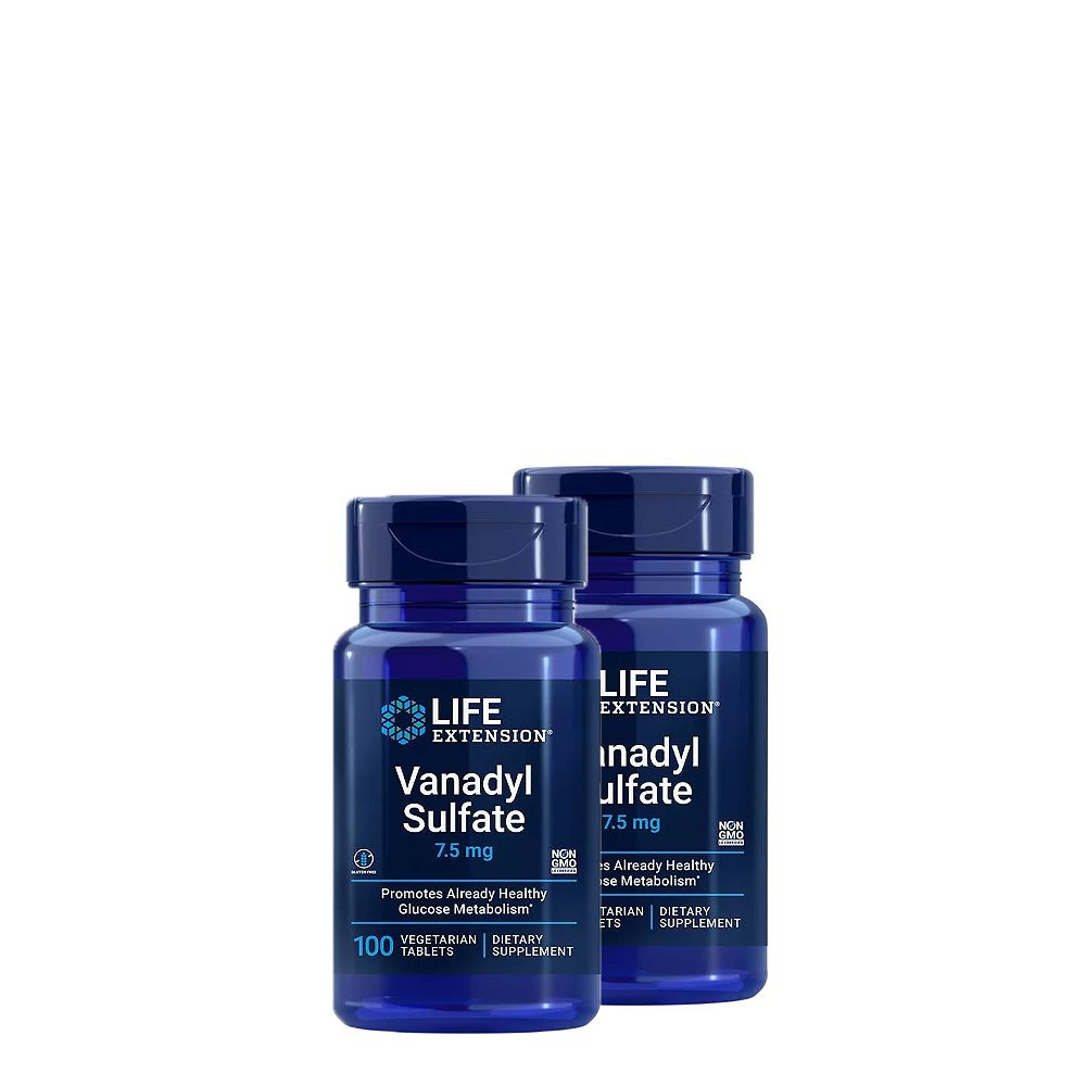 Vandaly Szulfát 7.5 mg, Life Extension Vanadyl Sulfate, 2x100 tabletta Vandaly Szulfát 7.5 mg, Life Extension Vanadyl Sulfate, 2x100 tabletta