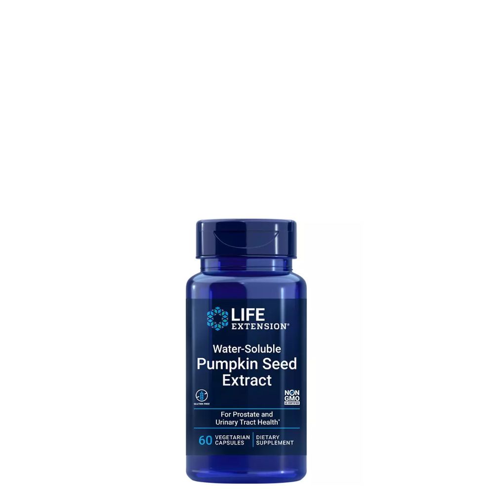 Tökmag kivonat, Life Extension Water-Soluble Pumpkin Seed Extract, 60 kapszula Tökmag kivonat, Life Extension Water-Soluble Pumpkin Seed Extract, 60 kapszula