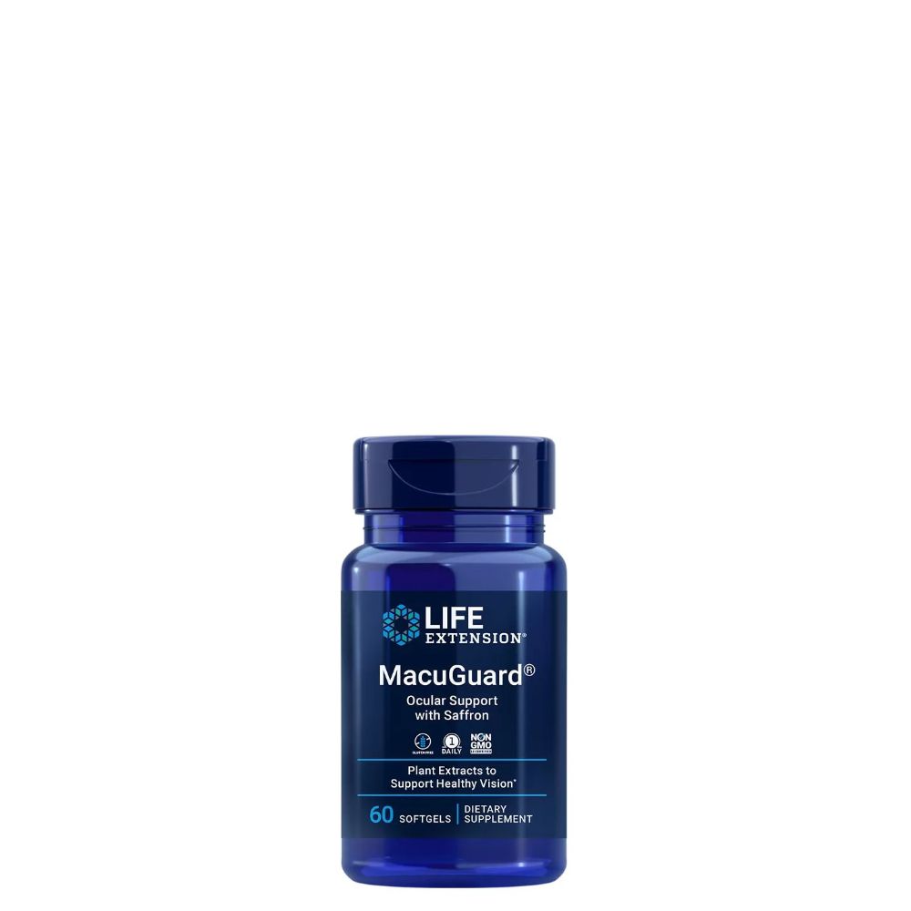 Szem Egészsége, Life Extension MacuGuard Ocular Support with Saffron, 60 lágykapszula Szem Egészsége, Life Extension MacuGuard Ocular Support with Saffron, 60 lágykapszula