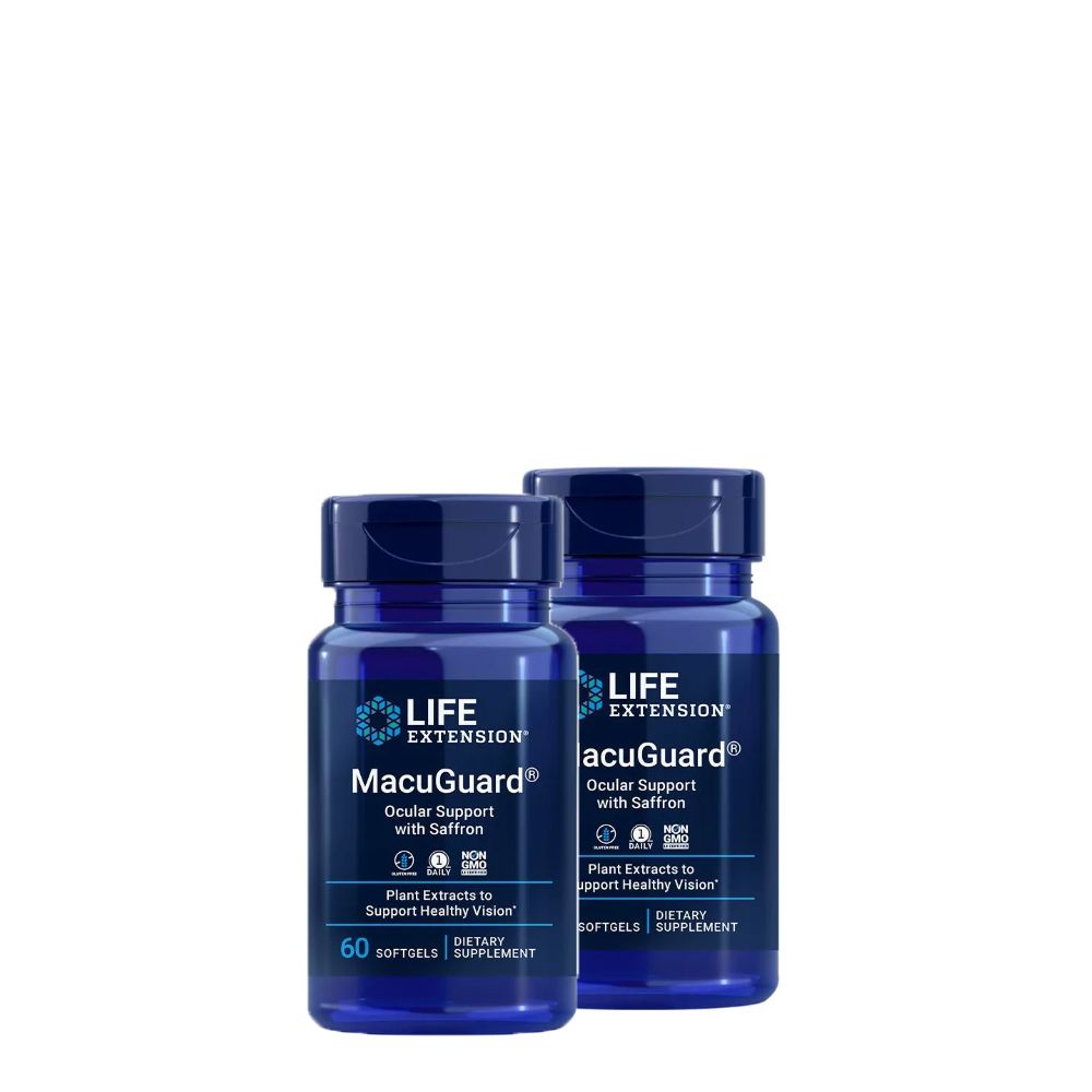 Szem Egészsége, Life Extension MacuGuard Ocular Support with Saffron, 2x60 lágykapszula Szem Egészsége, Life Extension MacuGuard Ocular Support with Saffron, 2x60 lágykapszula