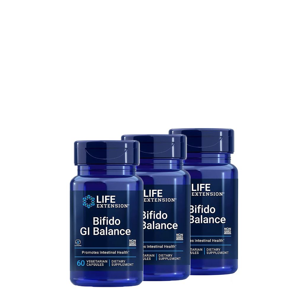 Emésztés Támogatása, Life Extension Bifido GI Balance, 3x60 kapszula