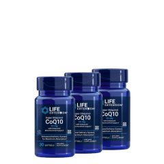Ubikvinol Q10 50 mg,Life Extension Super Ubiquinol CoQ10, 3x30 lágykapszula