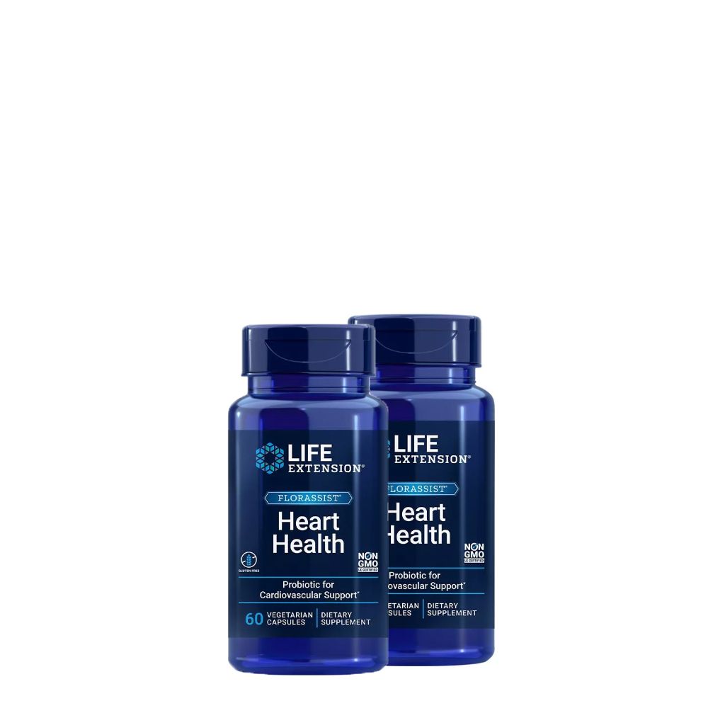 Szív Egészsége, Life Extension FLORASSIST Heart Health, 2x60 kapszula Szív Egészsége, Life Extension FLORASSIST Heart Health, 2x60 kapszula