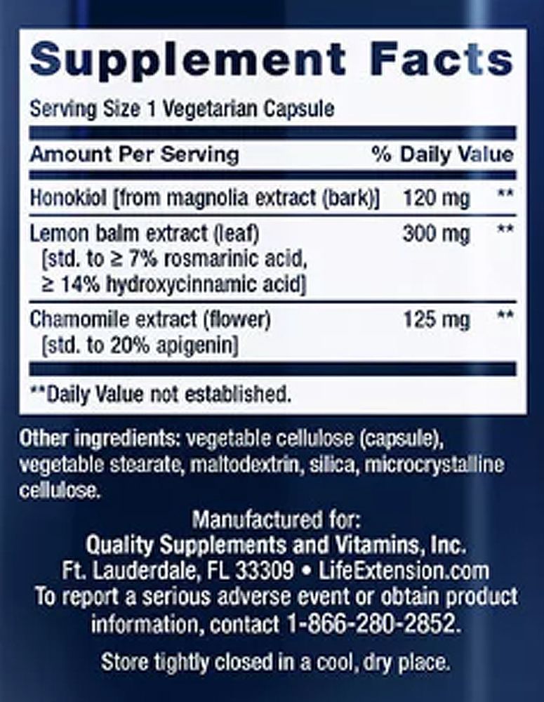 Alvást Támogató Növényi Kivonat, Life Extension Herbal Sleep PM, 2x30 kapszula