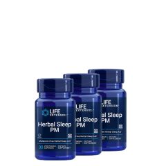 Alvást Támogató Növényi Kivonat, Life Extension Herbal Sleep PM, 3x30 kapszula