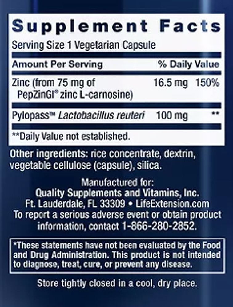 Gyomor támogató formula, Life Extension Gastro-Ease, 2x60 kapszula Gyomor támogató formula, Life Extension Gastro-Ease, 2x60 kapszula