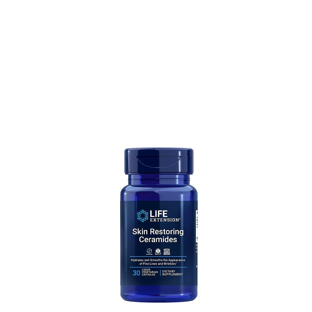 Bőr Egészsége, Life Extension Skin Restoring Ceramides, 30 kapszula