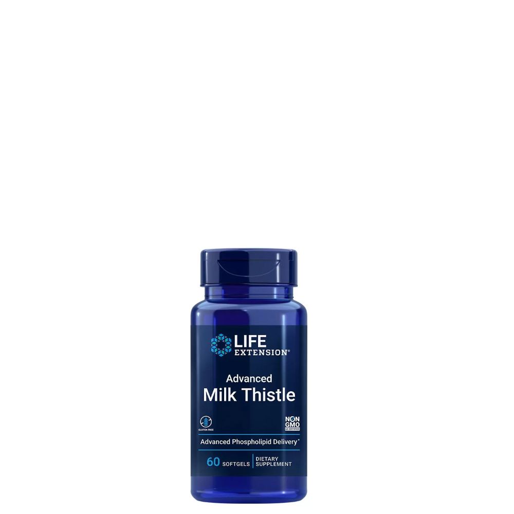 Kiváló felszívódású máriatövis kivonat, Life Extension Advanced Milk Thistle, 60 kapszula Kiváló felszívódású máriatövis kivonat, Life Extension Advanced Milk Thistle, 60 kapszula