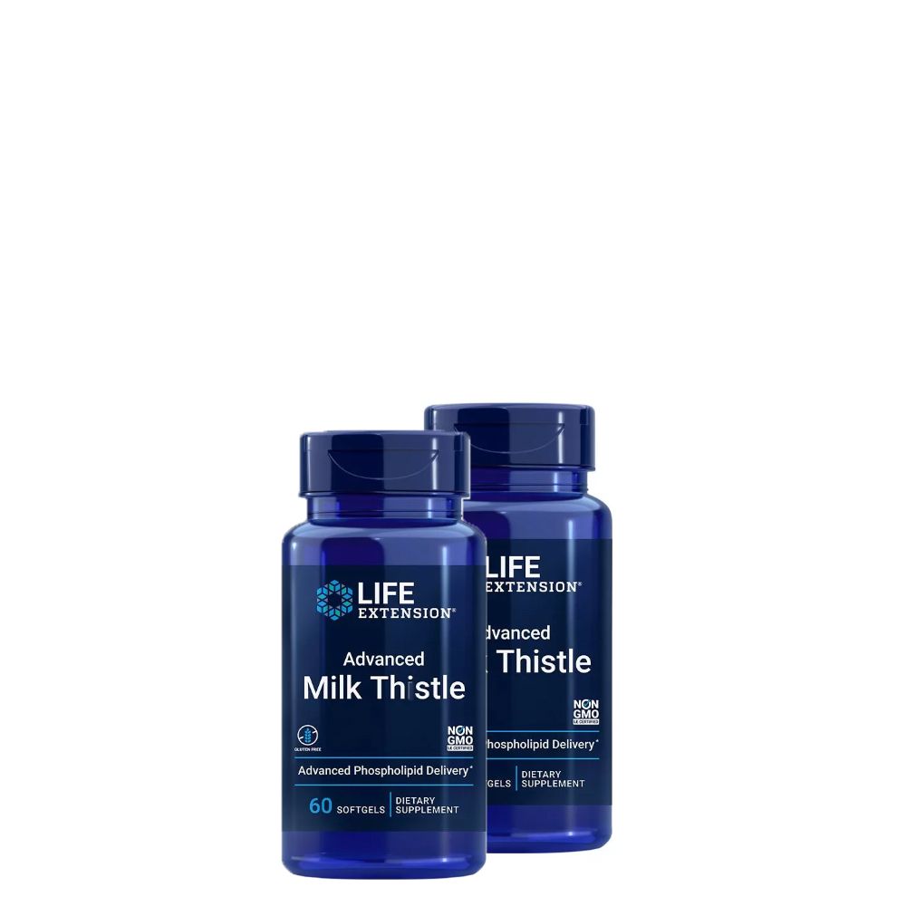 Kiváló felszívódású máriatövis kivonat, Life Extension Advanced Milk Thistle, 2x60 kapszula Kiváló felszívódású máriatövis kivonat, Life Extension Advanced Milk Thistle, 2x60 kapszula