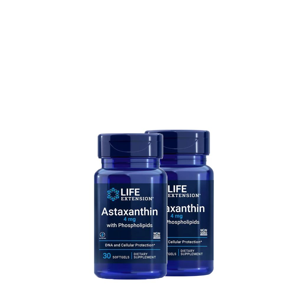 Astaxantin 4 mg, Life Extension Astaxanthin with Phospholipids, 2x30 lágykapszula Astaxantin 4 mg, Life Extension Astaxanthin with Phospholipids, 2x30 lágykapszula