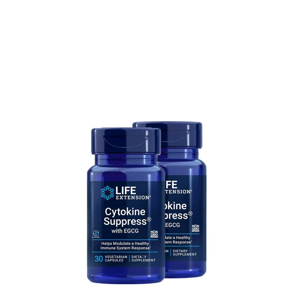 Egészséges Immunválasz, Life Extension Cytokine Suppress with EGCG, 2x30 kapszula Egészséges Immunválasz, Life Extension Cytokine Suppress with EGCG, 2x30 kapszula