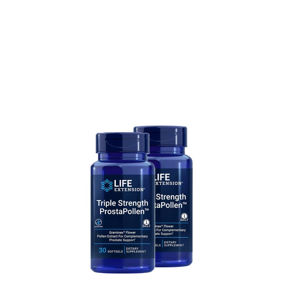 Prosztata egészsége, Life Extension Triple Strength ProstaPollen, 2x30 lágykapszula Prosztata egészsége, Life Extension Triple Strength ProstaPollen, 2x30 lágykapszula