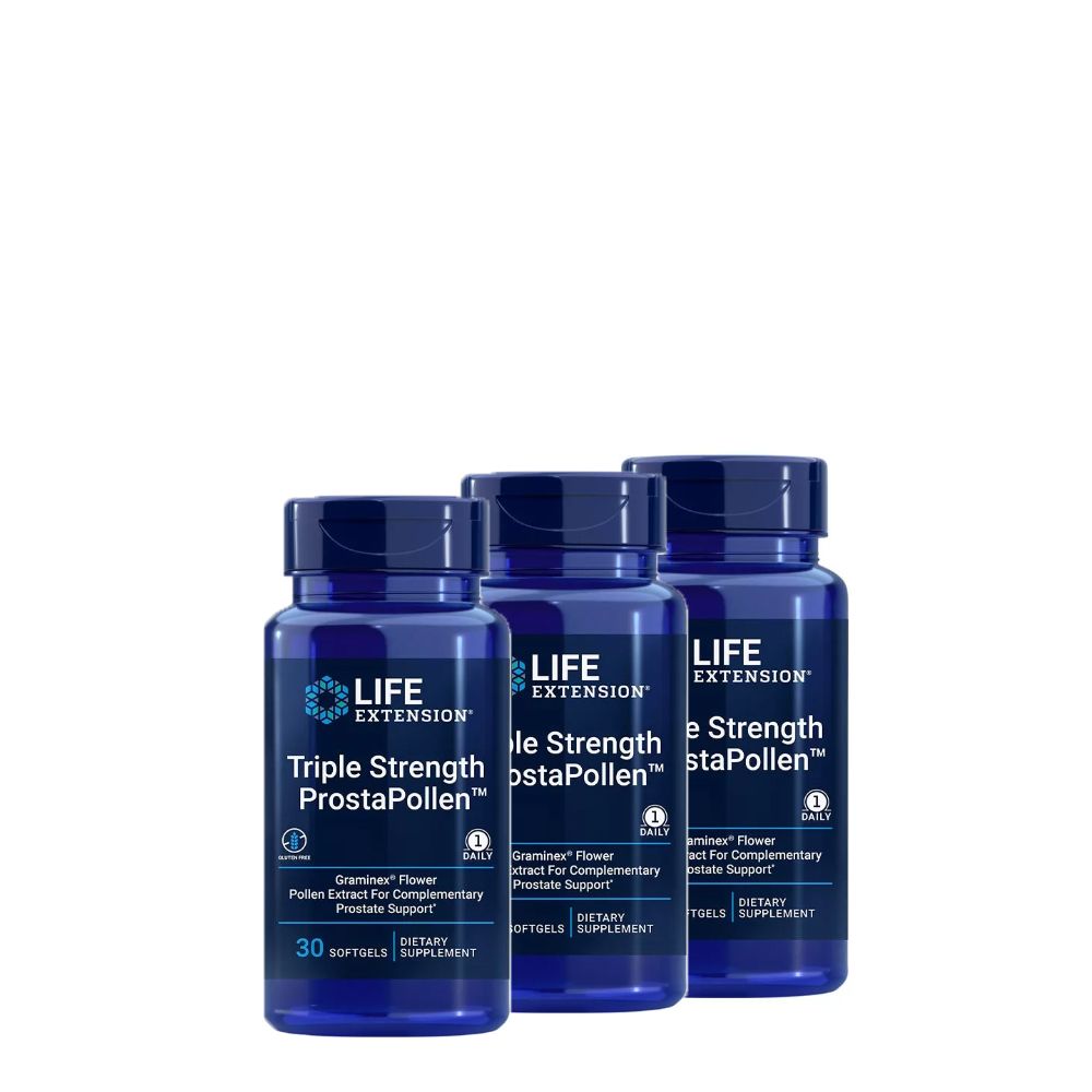 Prosztata egészsége, Life Extension Triple Strength ProstaPollen, 3x30 lágykapszula Prosztata egészsége, Life Extension Triple Strength ProstaPollen, 3x30 lágykapszula