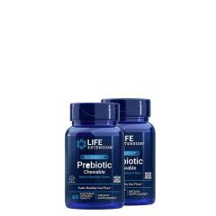 Eper ízű Probiotikum, Life Extension Florassist Prebiotic Chewable, 2x60 rágótabetta