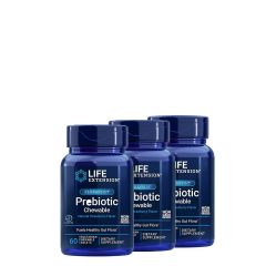 Eper ízű Probiotikum, Life Extension Florassist Prebiotic Chewable, 3x60 rágótabetta
