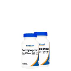 Emésztőenzim, Nutricost Serrapeptase 120,000 SPU, 2x120 kapszula