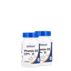 Vitamin D3 5.000 IU, Nutricost Vitamin D3 5.000 UI, 2x30 lágykapszula