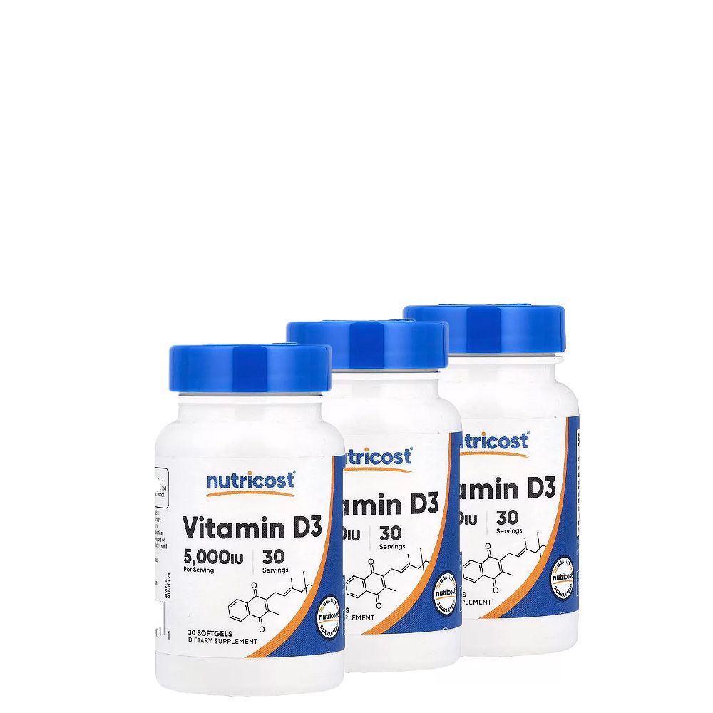 Vitamin D3 5.000 IU, Nutricost Vitamin D3 5.000 UI, 3x30 lágykapszula Vitamin D3 5.000 IU, Nutricost Vitamin D3 5.000 UI, 3x30 lágykapszula