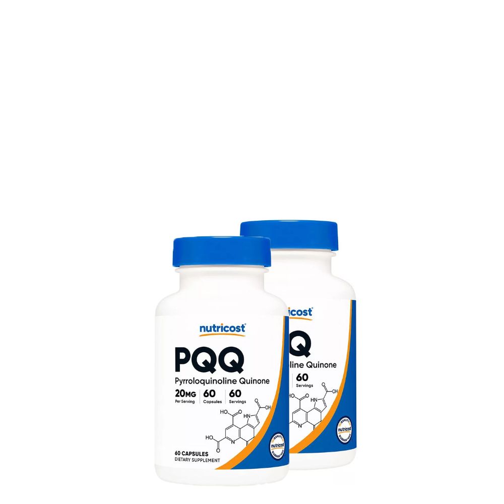 PQQ 20 mg, Nutricost Pyrroloqinolin Quinone, 3x60 kapszula PQQ 20 mg, Nutricost Pyrroloqinolin Quinone, 3x60 kapszula