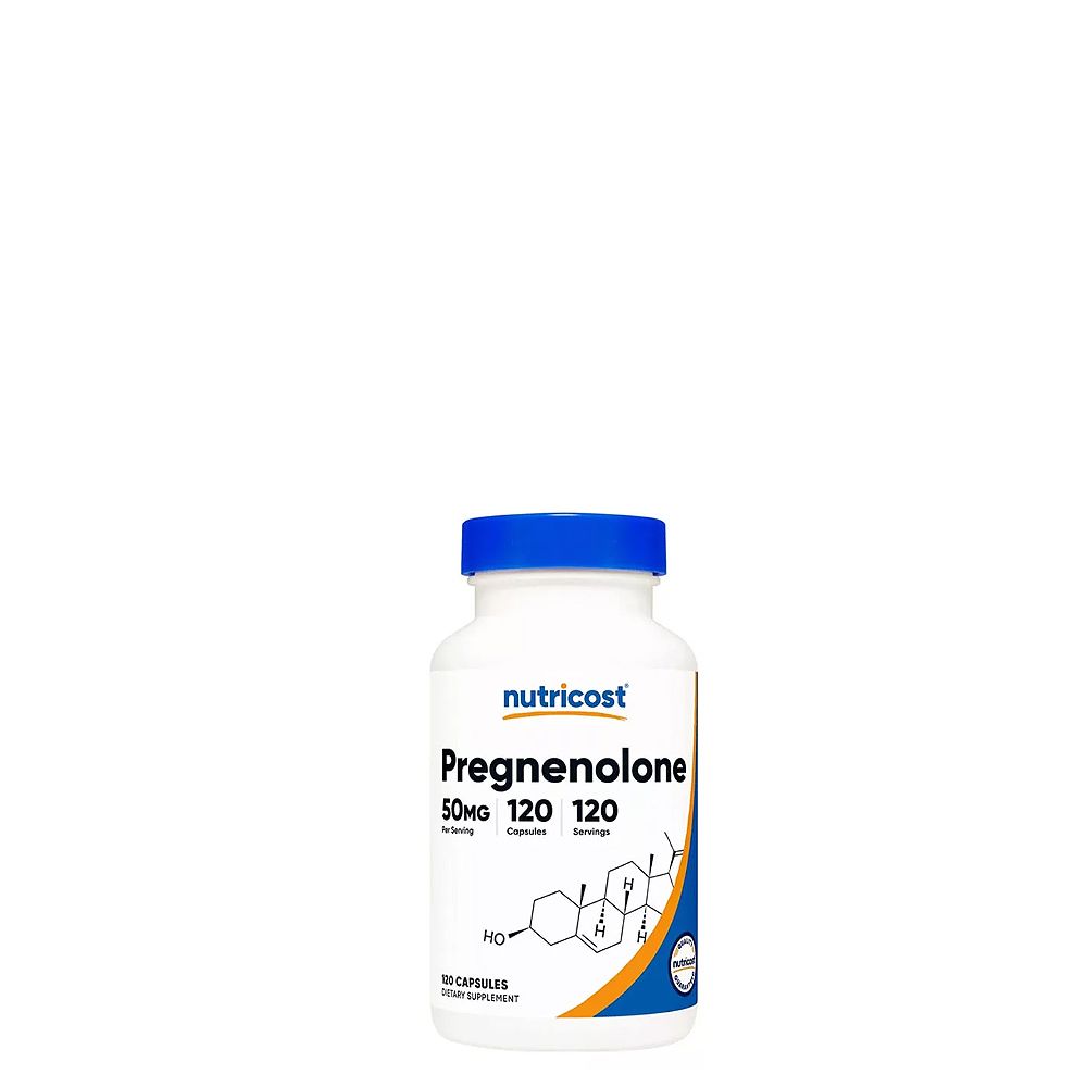 Agyserkentő Pregnenolone 50 mg, Nutricost Pregnenolone, 120 kapszula Agyserkentő Pregnenolone 50 mg, Nutricost Pregnenolone, 120 kapszula
