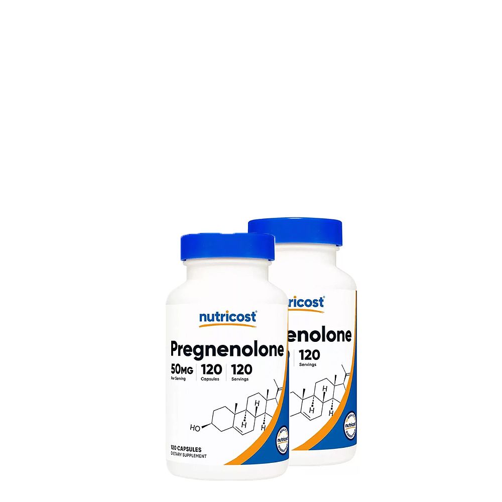 Agyserkentő Pregnenolone 50 mg, Nutricost Pregnenolone, 2x120 kapszula Agyserkentő Pregnenolone 50 mg, Nutricost Pregnenolone, 2x120 kapszula