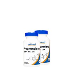 Agyserkentő Pregnenolone 50 mg, Nutricost Pregnenolone, 2x120 kapszula