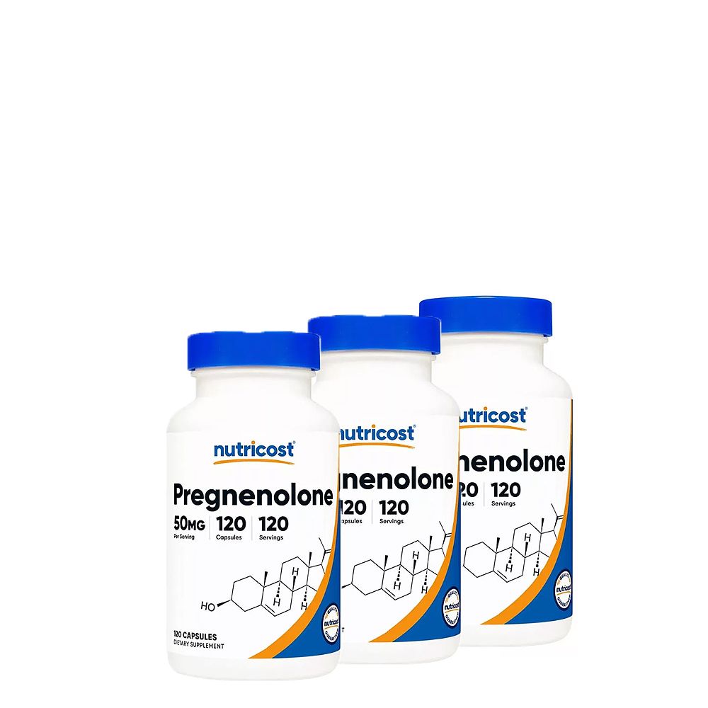 Agyserkentő Pregnenolone 50 mg, Nutricost Pregnenolone, 3x120 kapszula Agyserkentő Pregnenolone 50 mg, Nutricost Pregnenolone, 3x120 kapszula