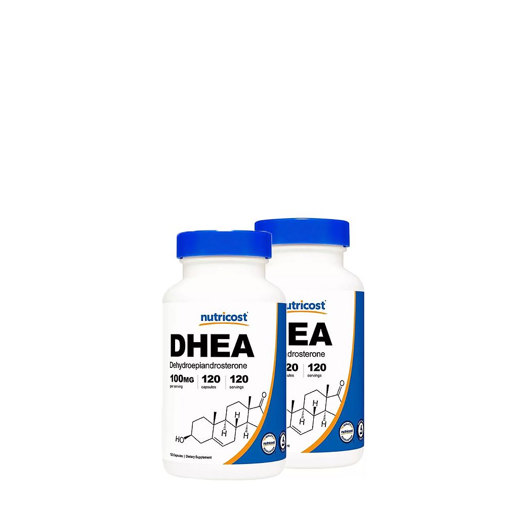 Öregedésgátló DHEA 100 mg, Nutricost DHEA, 2x120 kapszula