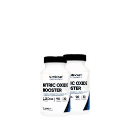 L-arginine Nitric Oxide Booster 750 mg, Nutricost Nitric Oxide Booster, 2x90 kapszula