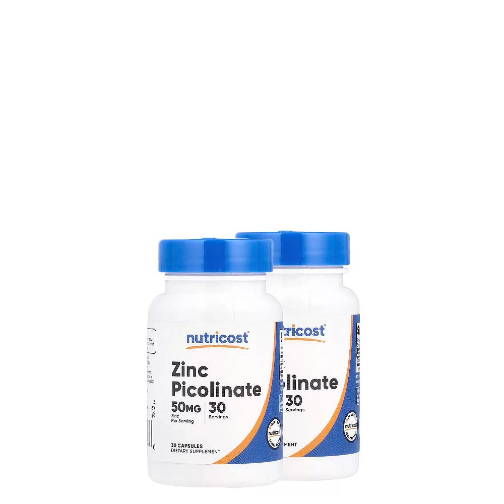 Cink Pikolinát 50 mg, Nutricost Zinc Picolinate, 2x30 kapszula Cink Pikolinát 50 mg, Nutricost Zinc Picolinate, 2x30 kapszula