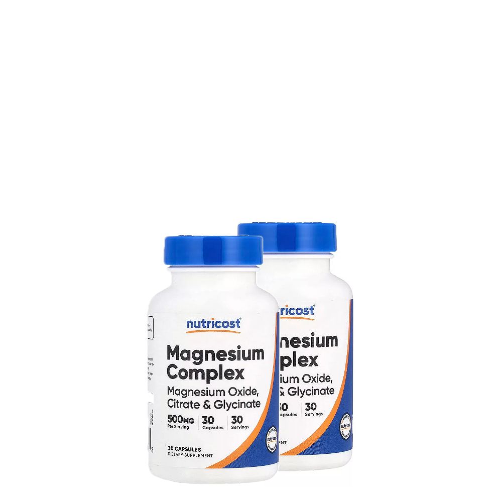 Magnézium Komplex 500 mg, Nutricost Magnesium Complex, 2x30 kapszula Magnézium Komplex 500 mg, Nutricost Magnesium Complex, 2x30 kapszula