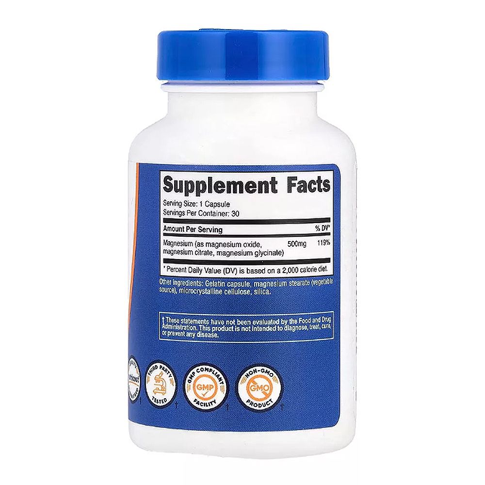 Magnézium Komplex 500 mg, Nutricost Magnesium Complex, 3x30 kapszula Magnézium Komplex 500 mg, Nutricost Magnesium Complex, 3x30 kapszula