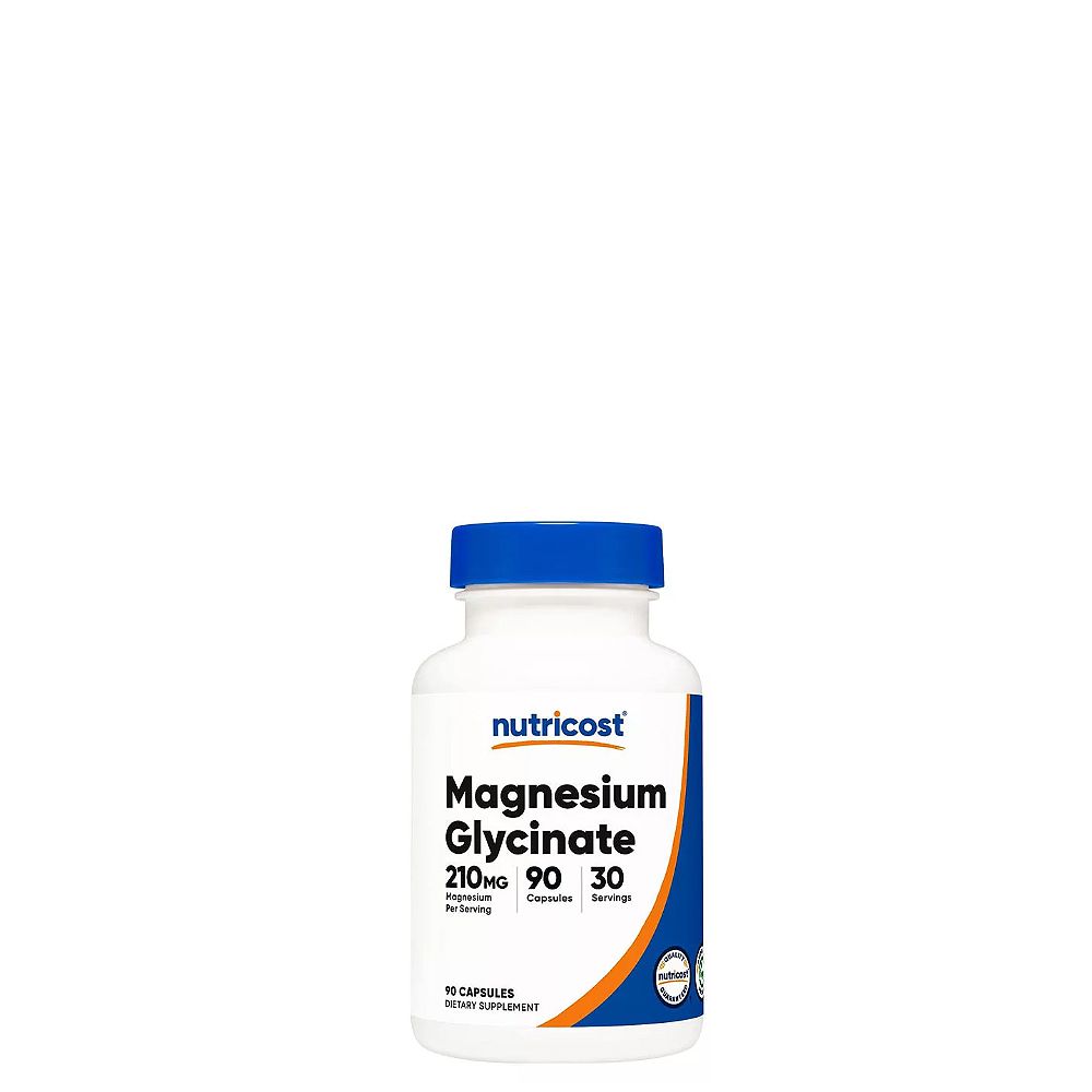 Magnézium Glicinát 210 mg, Nutricost Magnesium Glycinate, 90 kapszula Magnézium Glicinát 210 mg, Nutricost Magnesium Glycinate, 90 kapszula