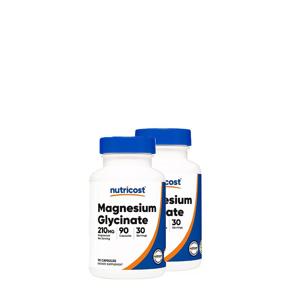 Magnézium Glicinát 210 mg, Nutricost Magnesium Glycinate, 2x90 kapszula Magnézium Glicinát 210 mg, Nutricost Magnesium Glycinate, 2x90 kapszula
