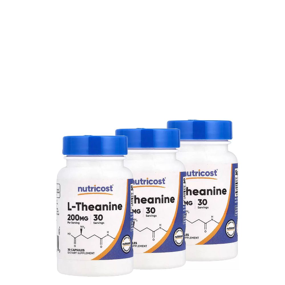 L-teanin aminosav 200 mg, Nutricost L-Theanine, 3x30 kapszula L-teanin aminosav 200 mg, Nutricost L-Theanine, 3x30 kapszula