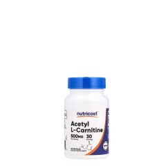 Acetil-l-karnitin 500 mg, Nutricost Acetyl L-Carnitine, 30 kapszula