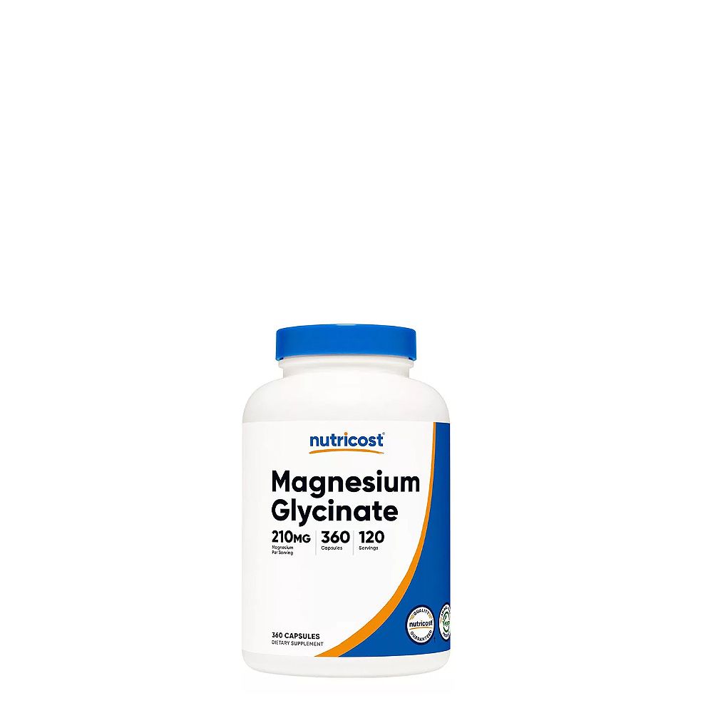 Magnézium Glicinát 210 mg, Nutricost Magnesium Glycinate, 360 kapszula Magnézium Glicinát 210 mg, Nutricost Magnesium Glycinate, 360 kapszula