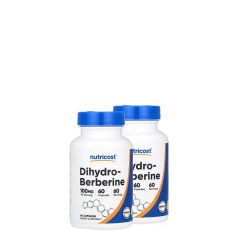 Dihidroberberin 100 mg, Nutricost Dihydroberberine, 2x60 kapszula