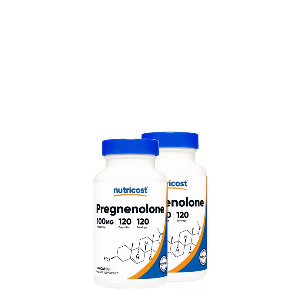 Agyserkentő Pregnenolone 100 mg, Nutricost Pregnenolone, 2x120 kapszula Agyserkentő Pregnenolone 100 mg, Nutricost Pregnenolone, 2x120 kapszula