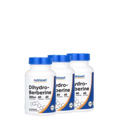 Dihidroberberin 200 mg, Nutricost Dihydroberberine, 3x60 kapszula
