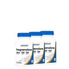 Agyserkentő Pregnenolone 30 mg, Nutricost Pregnenolone, 3x120 kapszula
