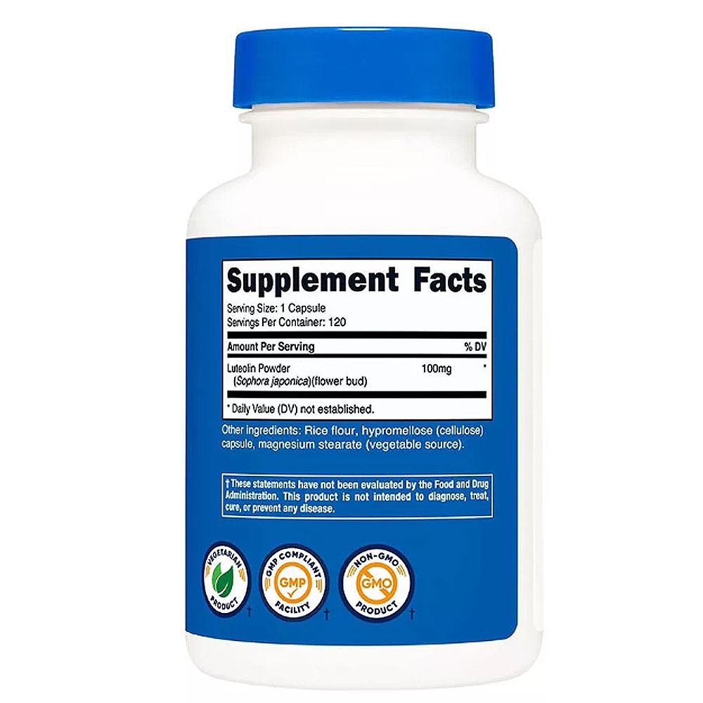 Luteolin 100 mg, Nutricost Luteolin, 120 kapszula Luteolin 100 mg, Nutricost Luteolin, 120 kapszula