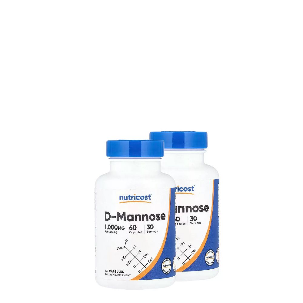 D-Mannóz 1000 mg, Nutricost D-Mannose, 2x60 kapszula D-Mannóz 1000 mg, Nutricost D-Mannose, 2x60 kapszula