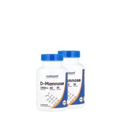 D-Mannóz 1000 mg, Nutricost D-Mannose, 2x60 kapszula