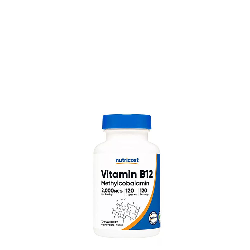 B12-Vitamin 2000 mcg, Nutricost Vitamin B12, 120 kapszula B12-Vitamin 2000 mcg, Nutricost Vitamin B12, 120 kapszula