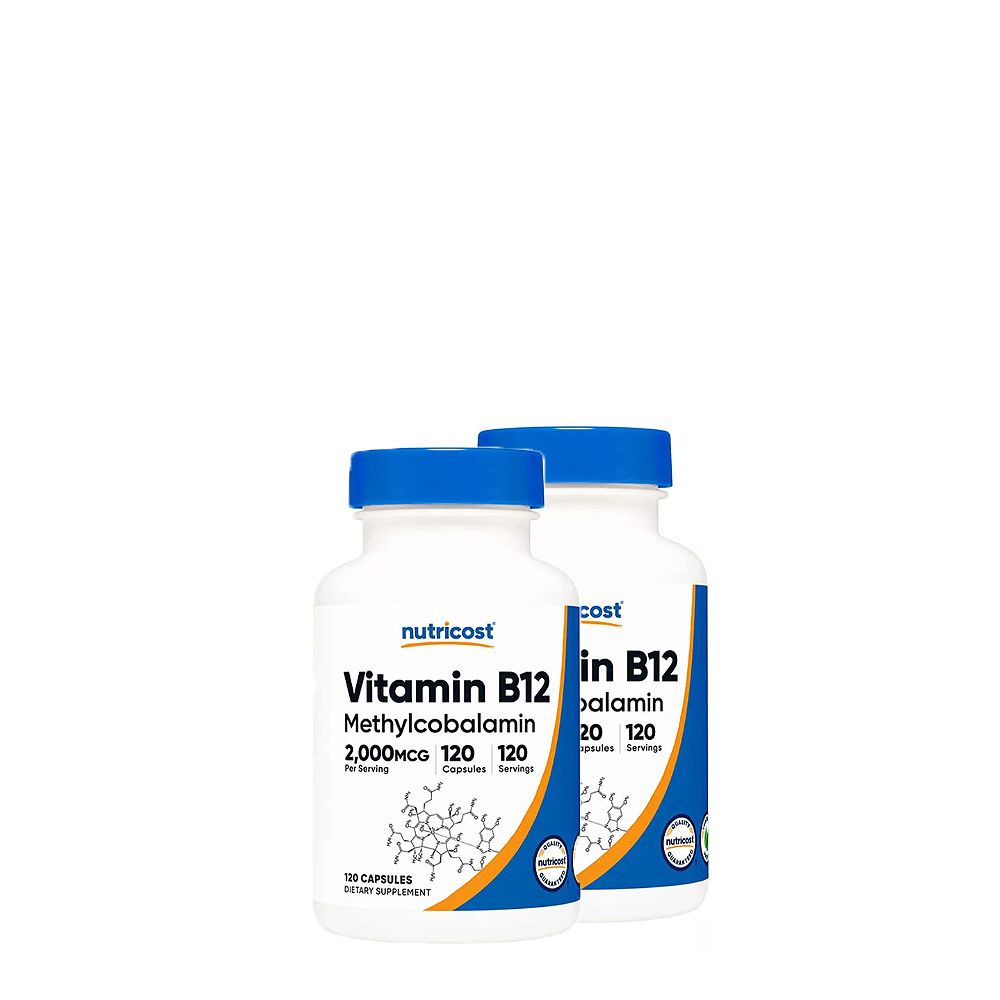 B12-Vitamin 2000 mcg, Nutricost Vitamin B12, 2x120 kapszula B12-Vitamin 2000 mcg, Nutricost Vitamin B12, 2x120 kapszula